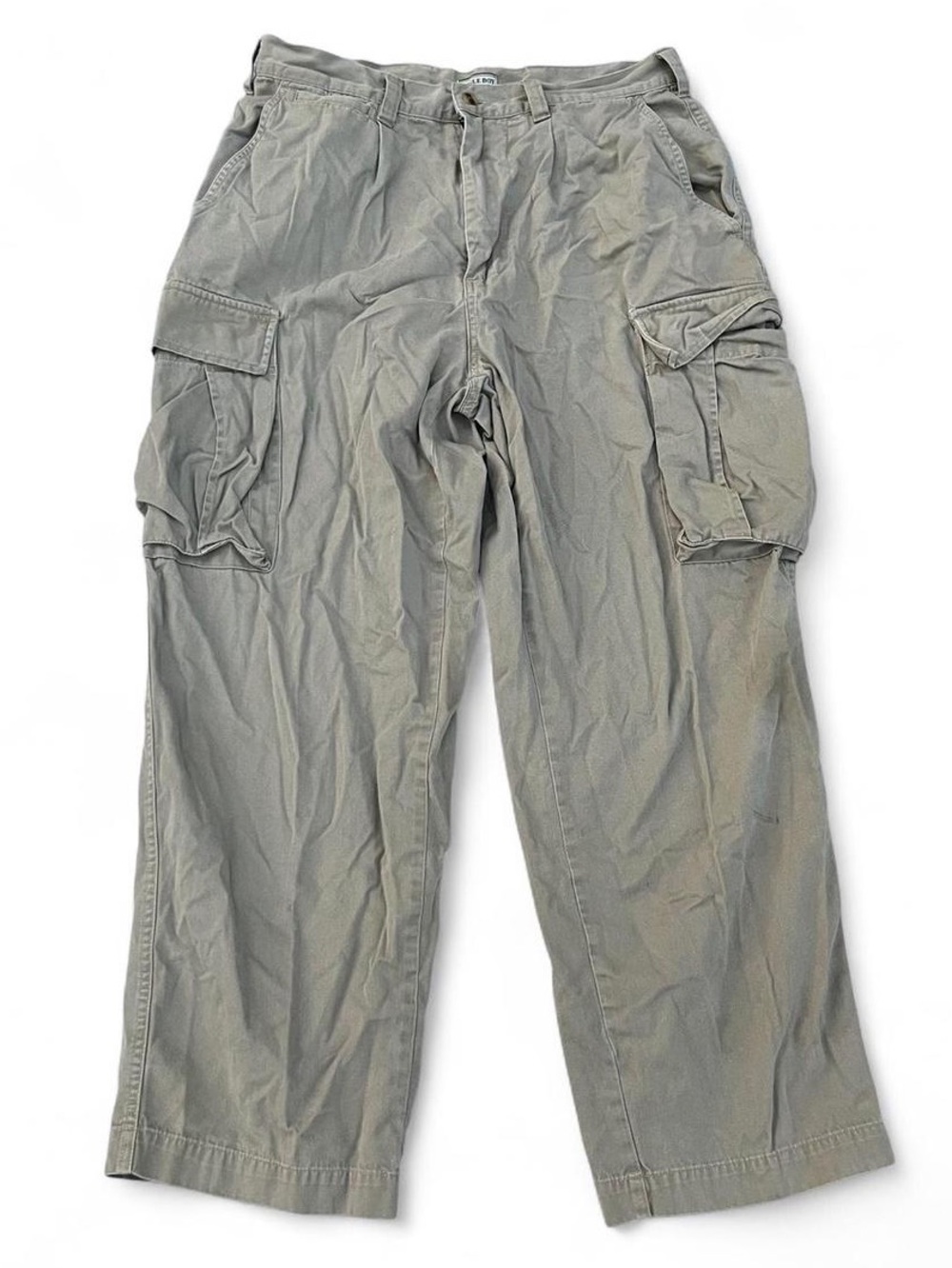 Bugle Boy Cargo Pants | Khaki | Vintage Baggy Fit | 34x32